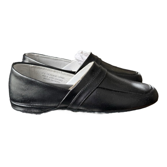 Climate X Black Leather Slippers House Shoes Men’s 8 EEE Round Close Toe NIB - Picture 10 of 16